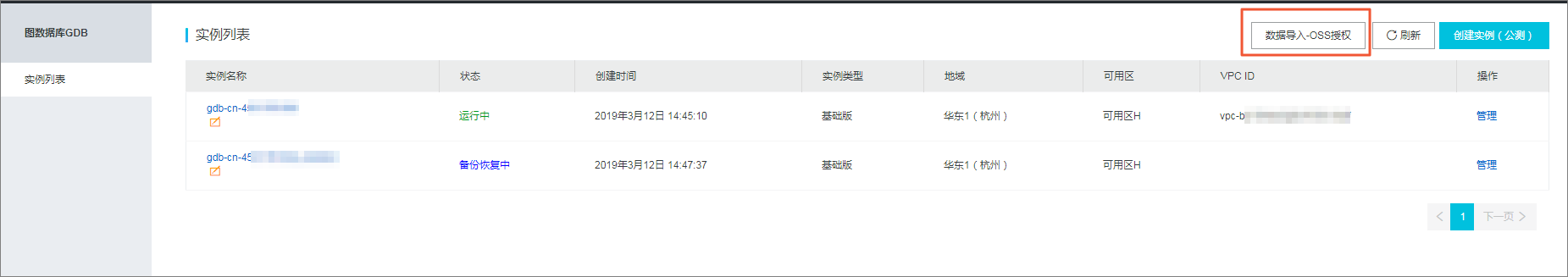 数据导入-OSS授权_用户指南_图数据库GDB 阿里云技术文档 第2张