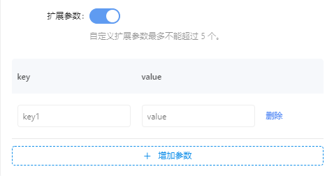 配置扩展参数