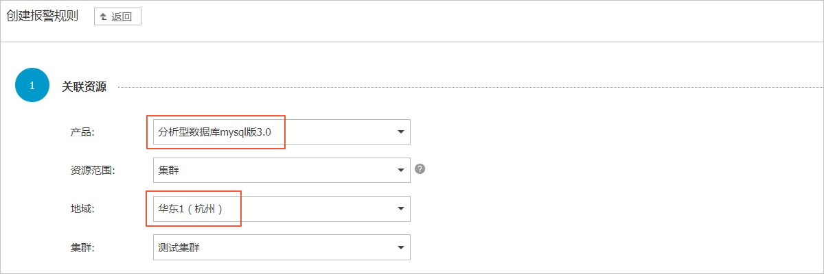 报警规则设置_监控与报警_分析型数据库MySQL版 阿里云技术文档 第1张