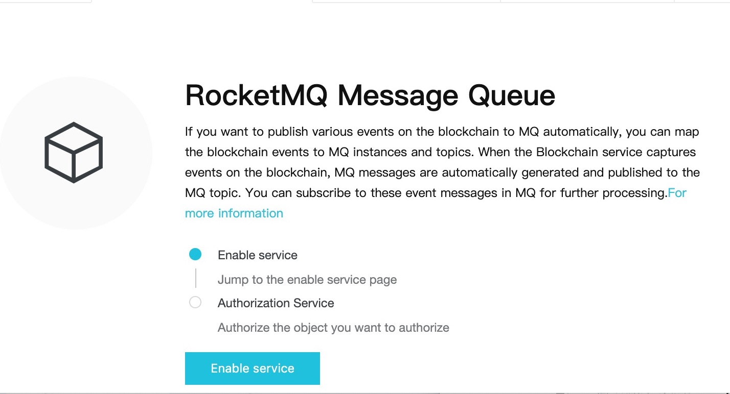 Enable Message Queue for Apache RocketMQ