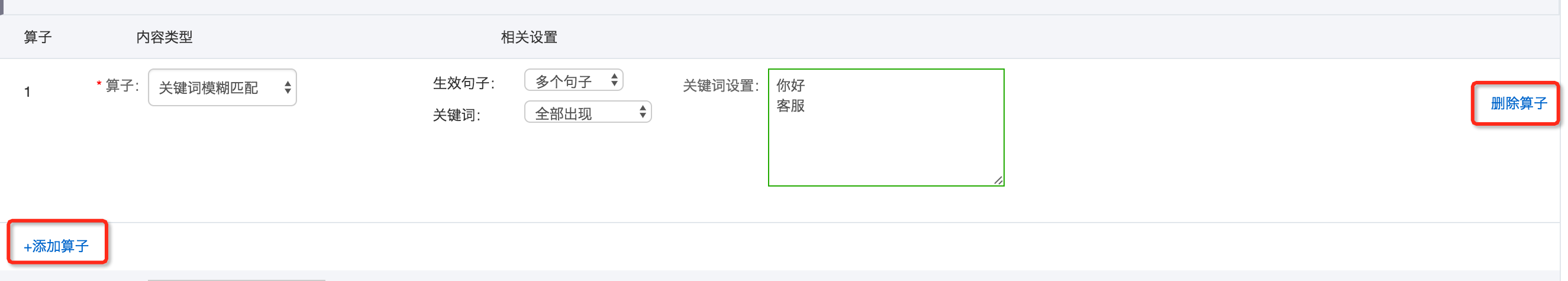 关键词模糊全部匹配算子